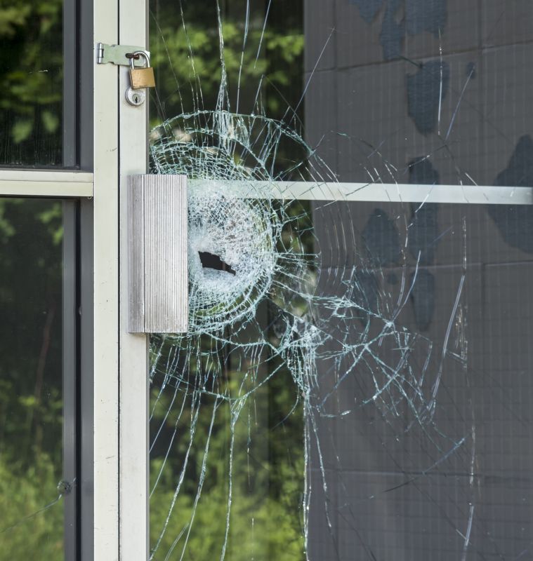 French Door Glass Repair detail